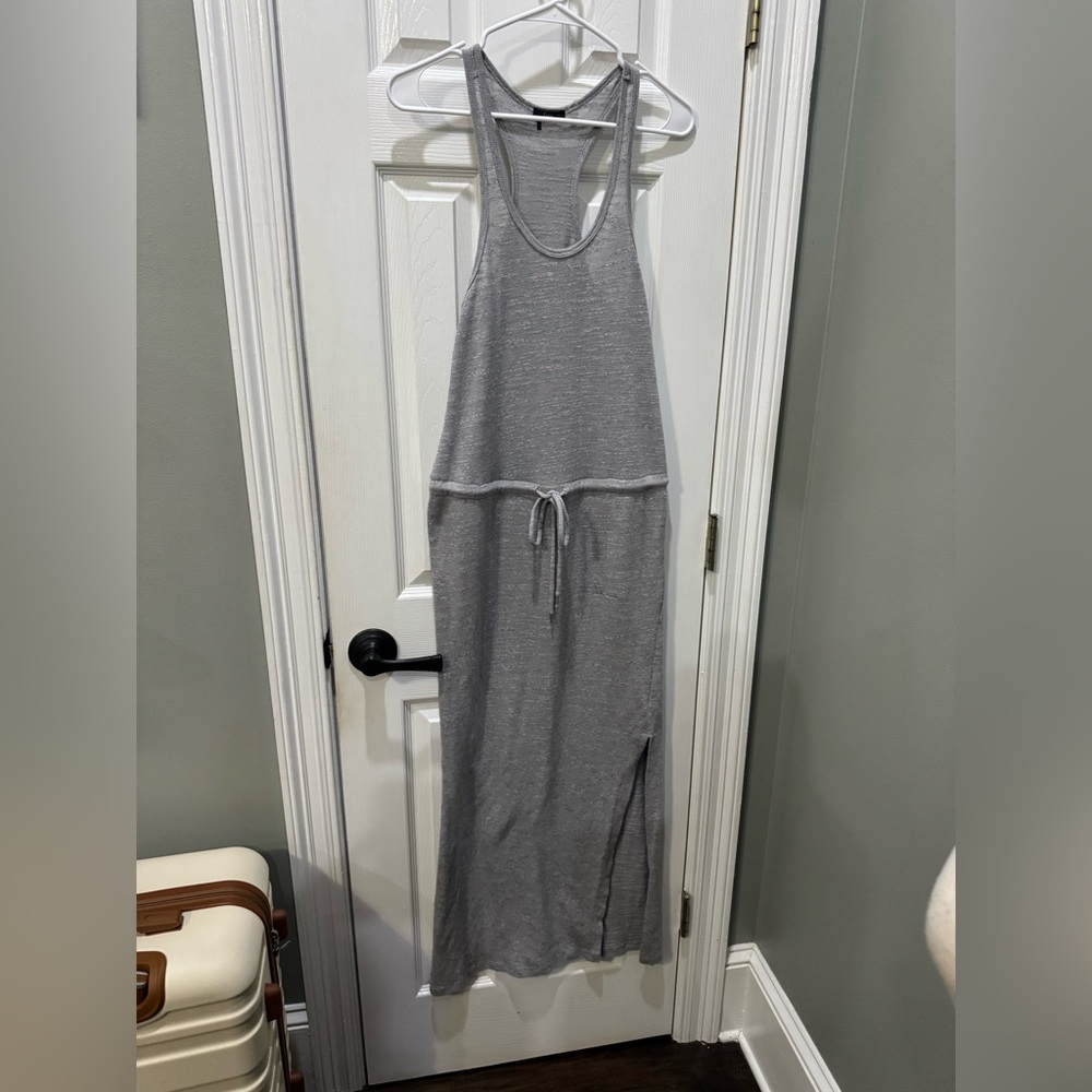 Dex Heather Gray Knit Maxi Dress